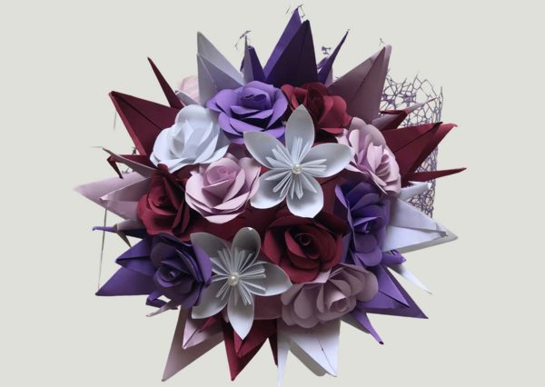 Paper Flowers and Crane Bouquet – Your Colours