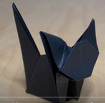 How to fold Origami Cat