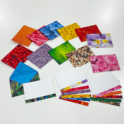 Nature - Origami Envelopes & Insert - Gift Cards - Set of 10