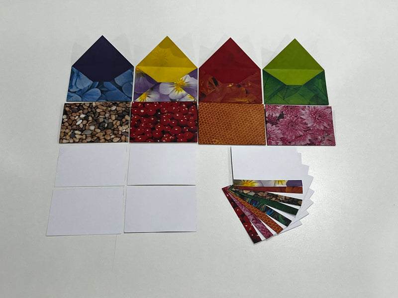 Nature - Origami Envelopes & Insert - Gift Cards - Set of 10