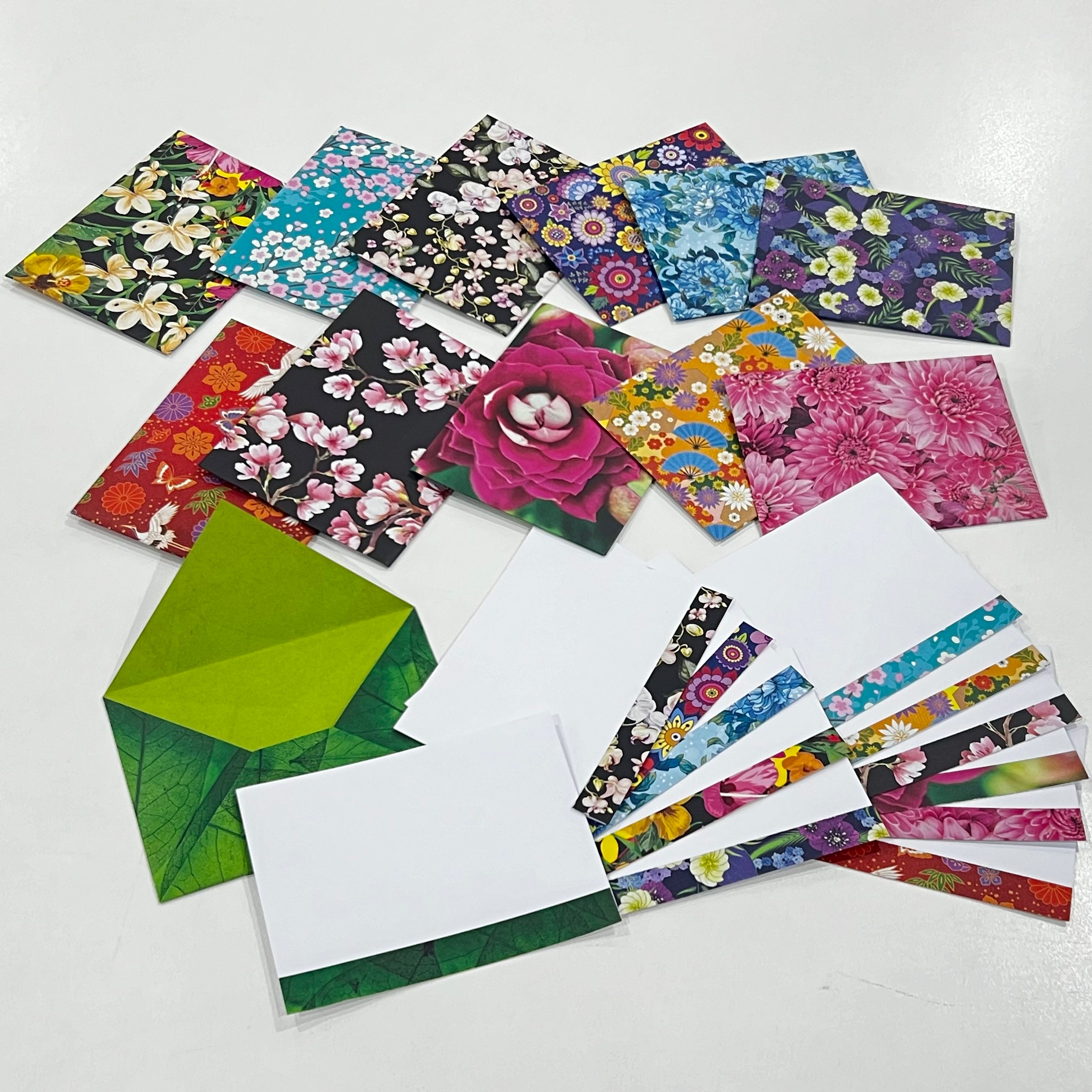 Mix Designs - Origami Envelopes (optional Inserts) - Gift Cards - Set ...