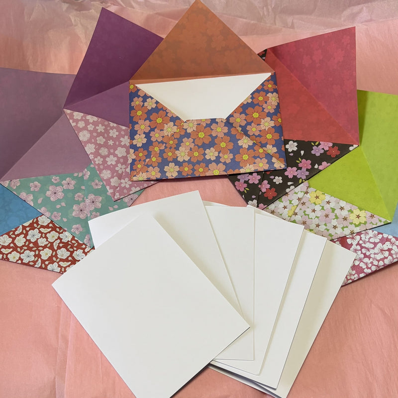 Origami Envelopes (optional cards) - Gift Cards - Set of 6