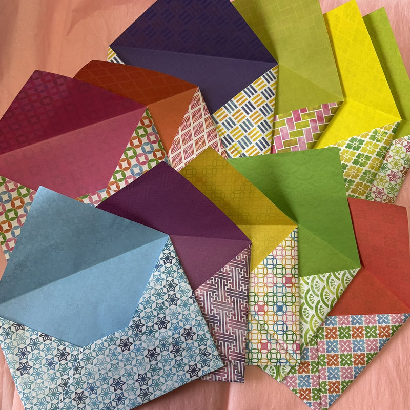 Origami Envelopes (optional cards) - Gift Cards - Set of 6