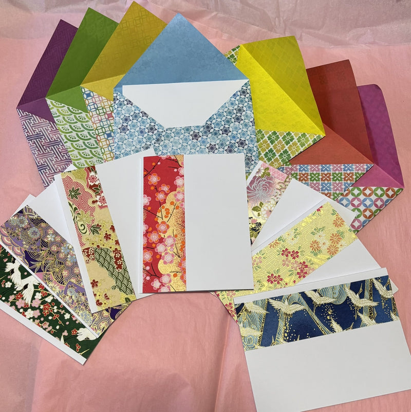 Origami Envelopes (optional cards) - Gift Cards - Set of 6