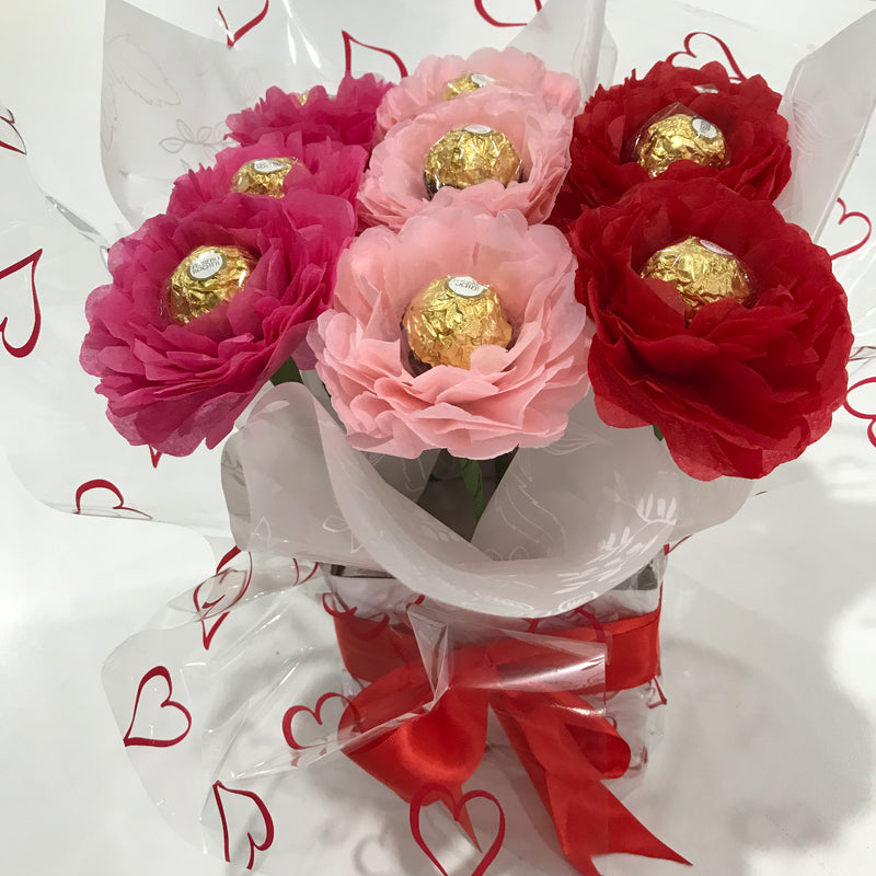 Handmade Ferrero Chocolate Flower Box – Delight Your Valentine&