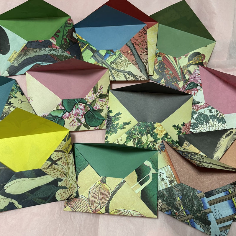 Origami Envelopes (optional cards) - Gift Cards - Set of 6