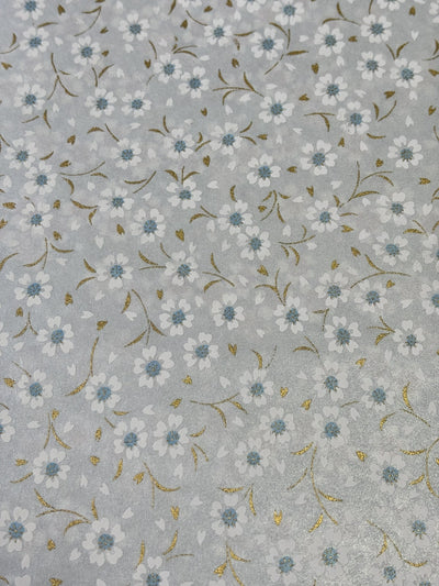 Japanese Yuzen Chiyogami Washi Paper - KW111 – Ice Blue Sakura