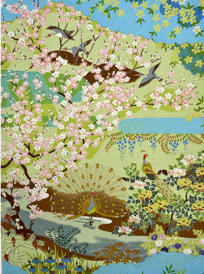 Sogara Yuzen Washi SY002 - Four Season Light Blue