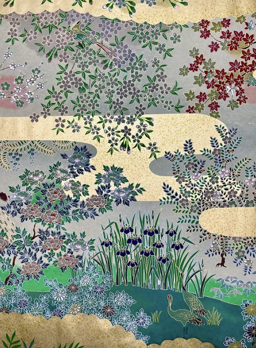 Sogara Yuzen Washi SY011 - Four Season in Green