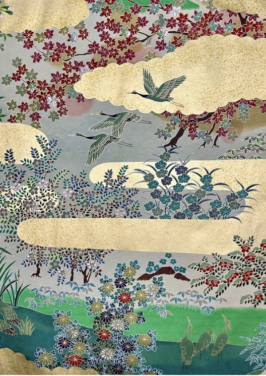 Sogara Yuzen Washi SY011 - Four Season in Green