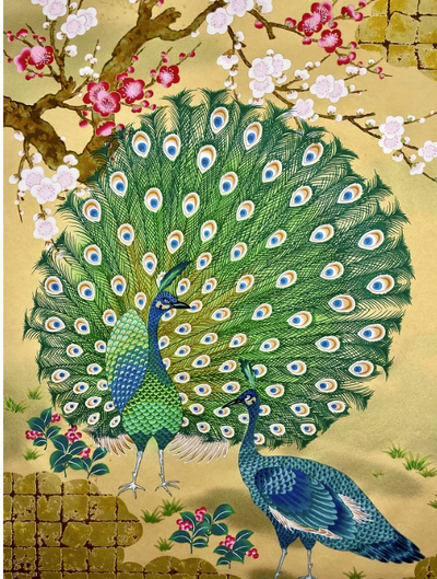Sogara Yuzen Washi SY028 - Peacock