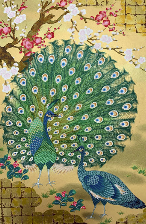 Sogara Yuzen Washi SY028 - Peacock