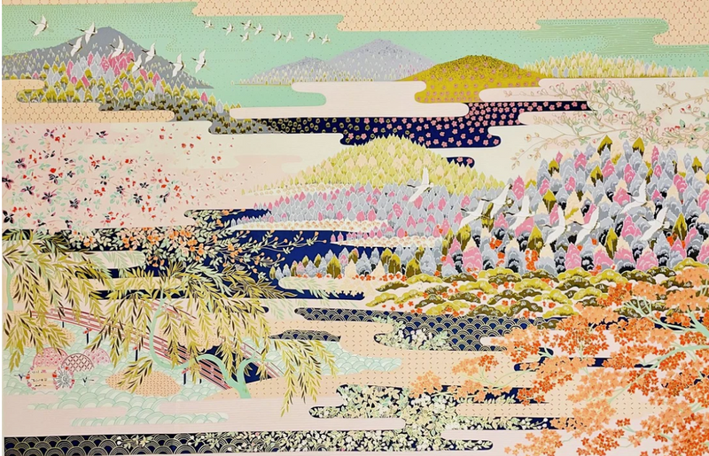 Sogara Yuzen Washi SY033 - Beauties of Nature