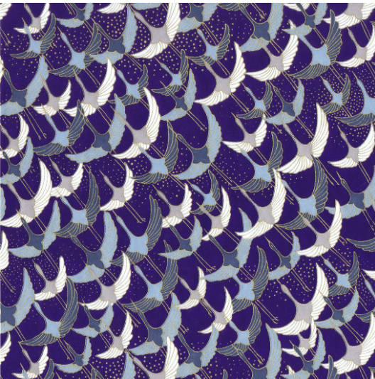 Yuzen Washi Paper Y0192 – Traditional Icon Collage (Japanese Chiyogami)