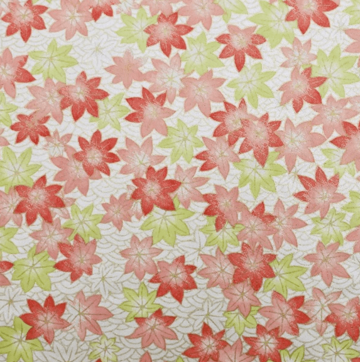 Japanese Yuzen Chiyogami Washi Paper (Y0315) – Pastel Maple Delight