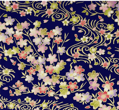 Japanese Yuzen Chiyogami Washi Paper (Y0317) – Blossoming Night