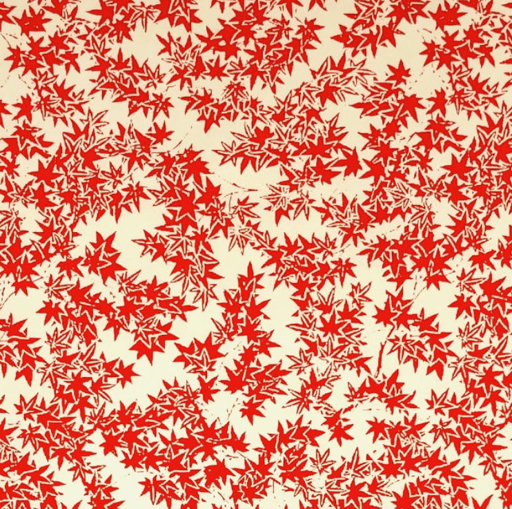 Japanese Yuzen Chiyogami Washi Paper Y0431 – Red Maple Leaves