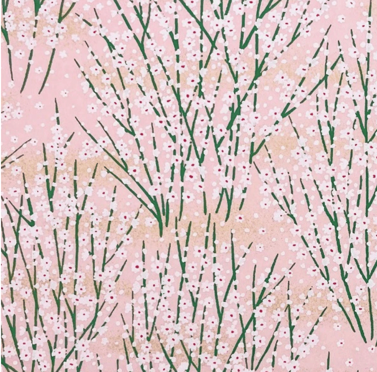 Japanese Yuzen Chiyogami Washi Paper Y0626 – Pink Spring Blossoms