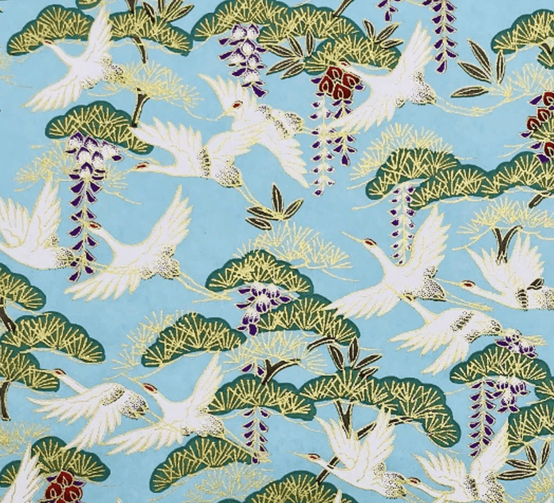 Japanese Yuzen Chiyogami Washi Paper (Y0629) – Crane Harmony