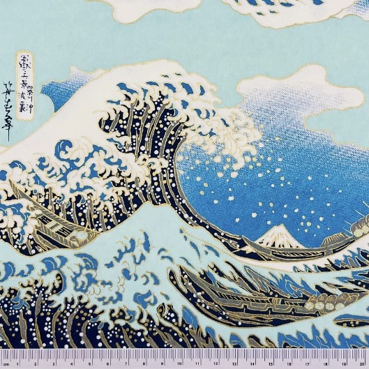 Japanese Yuzen Chiyogami Washi Paper (Y0643) – Great Wave