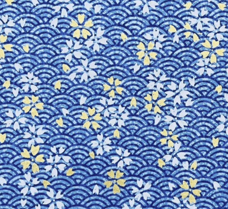 Japanese Yuzen Chiyogami Washi Paper (Y0660) – Ocean Waves