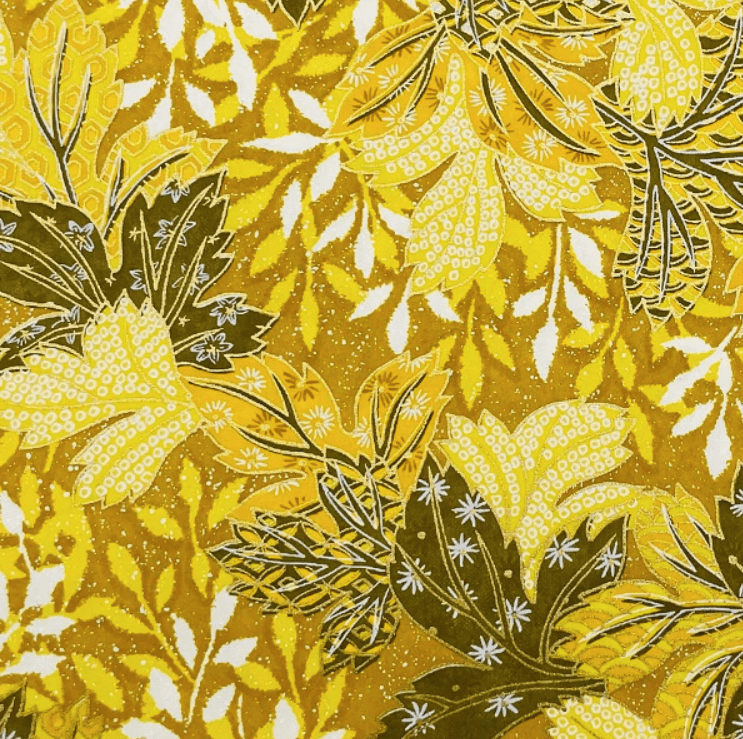 Japanese Yuzen Chiyogami Washi Paper (Y0677) – Golden Autumn Foliage