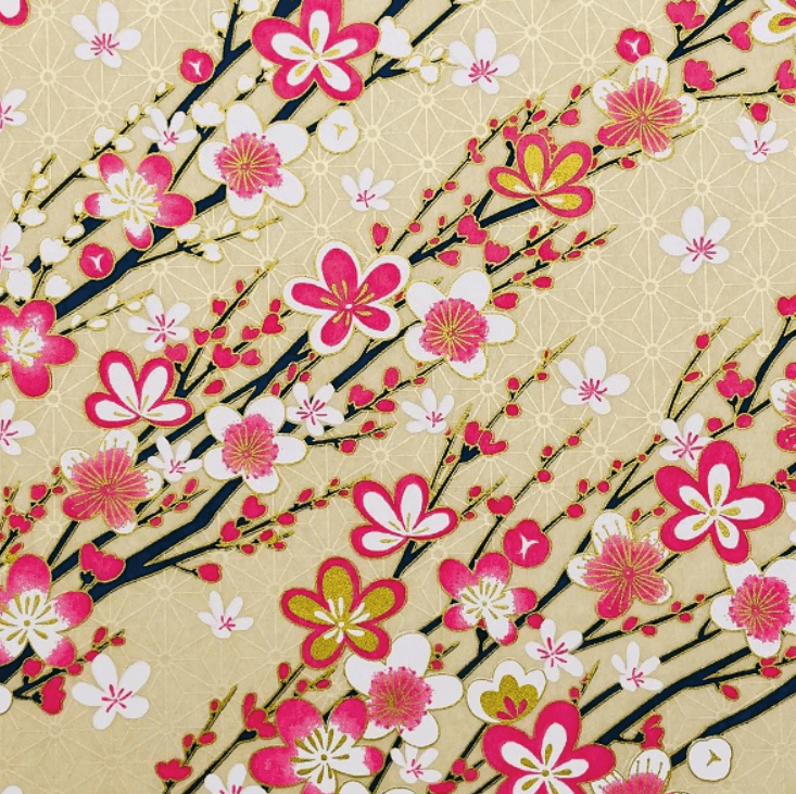 Japanese Yuzen Chiyogami Washi Paper (Y0909) – Blossom Symphony