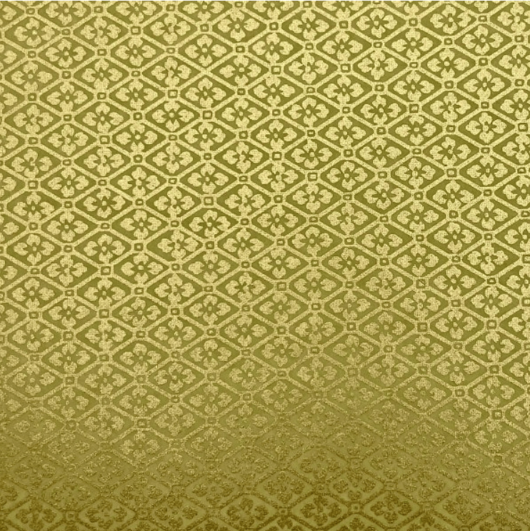 Japanese Yuzen Chiyogami Washi Paper Y1103 – Gold Diamond Floral Pattern