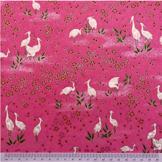 Yuzen Washi Paper Y1178 – Kaleidoscope Floral (Japanese Chiyogami)