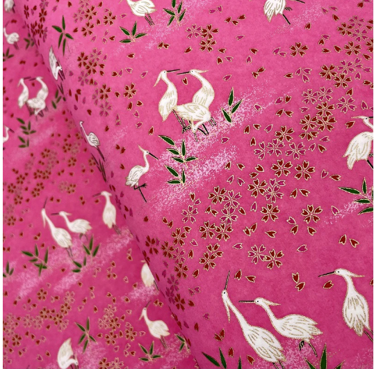 Yuzen Washi Paper Y1178 – Kaleidoscope Floral (Japanese Chiyogami)