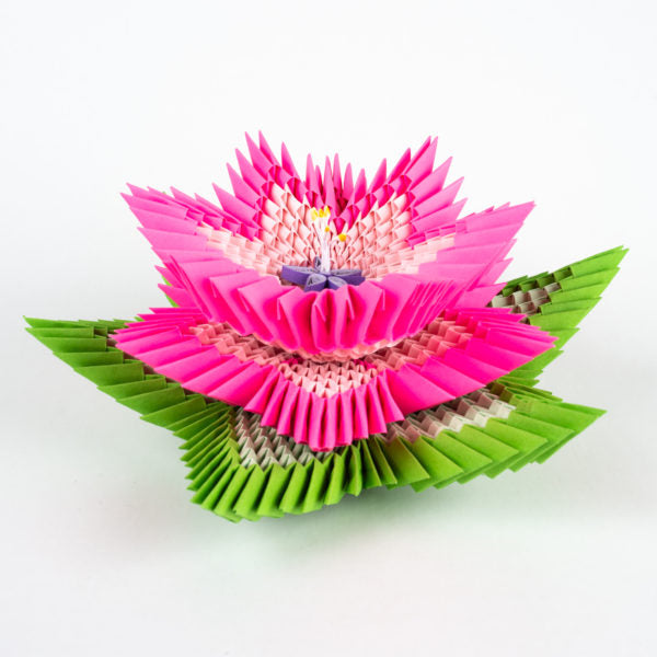 PINK Lotus Flower – 3d Origami Lotus Flower – for Home Decoration, Table Centrepiece, Birthday, Wedding