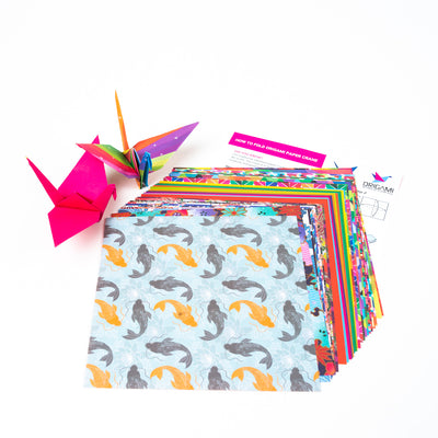 Origami Crane Kit – DIY Origami Kit for Kids and Adults - Learn How To Fold Traditional Paper Crane