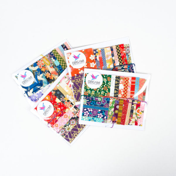 Japanese Yuzen Washi Chiyogami – Mini Small 6cm x 6cm Origami Paper – 30 or 40 Assorted Sheet Pack – Ideal For Jewellery Earrings