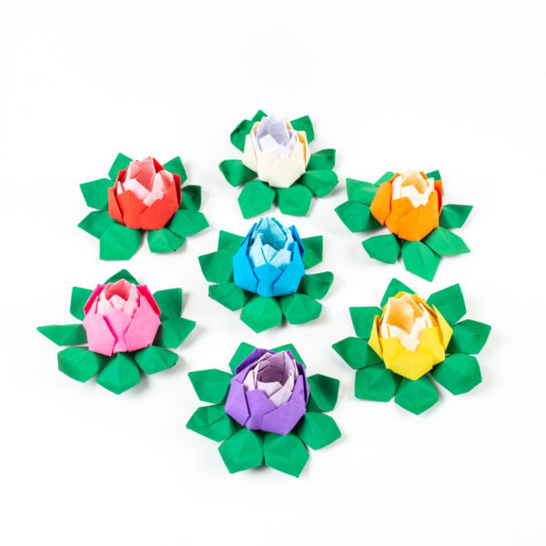 Origami Lotus Flower (2 colour tone) – Home Decor – Wedding Decorations