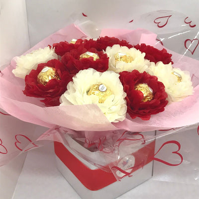 Handmade Ferrero Chocolate Rose Bouquet - Valentines Day