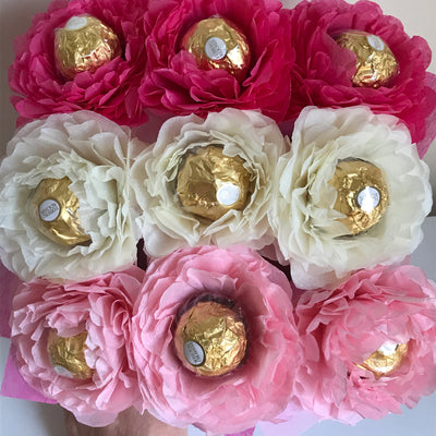 Handmade Ferrero Chocolate Flower Box – Delight Your Valentine's With Bouquet In A Posy Box